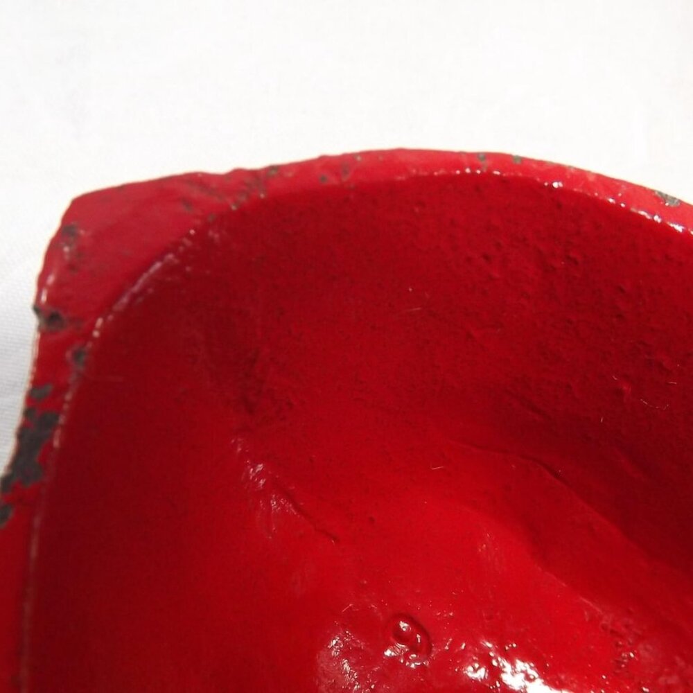 Vintage Distressed Red Cast Iron Nut Cracker - Picture 5 of 10